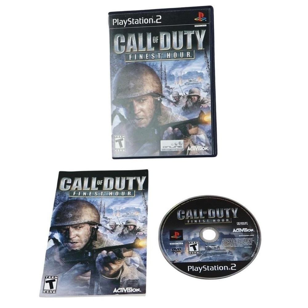 Call Of Duty: Finest Hour PlayStation 2 Video Game Activision T-Teen NTSC-U/C
